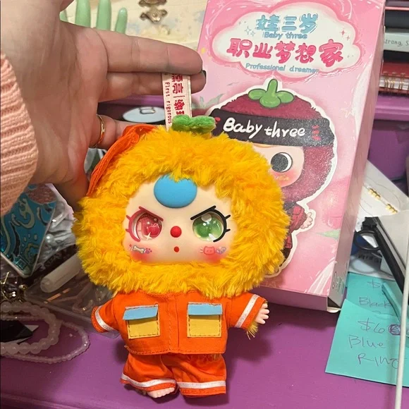 Baby Three Orange Plush Doll - Picture 1 of 5